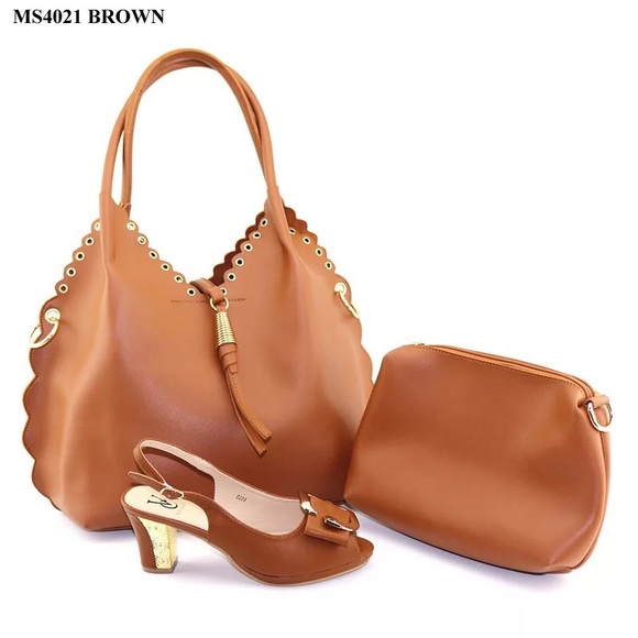 Sassy&Classy Sahara Unlimited 3pc Shoe & Bag Set - Picture 2 of 4